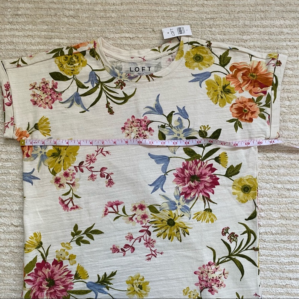 NWT Loft garden sweatshirt tee - Picture 10 of 13